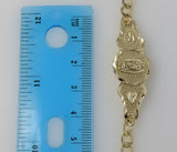 Plated Virgin Mary Adjustable Bracelet