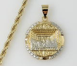 Plated Multicolor The Last Supper 4mm Rope/Braided Chain Necklace
