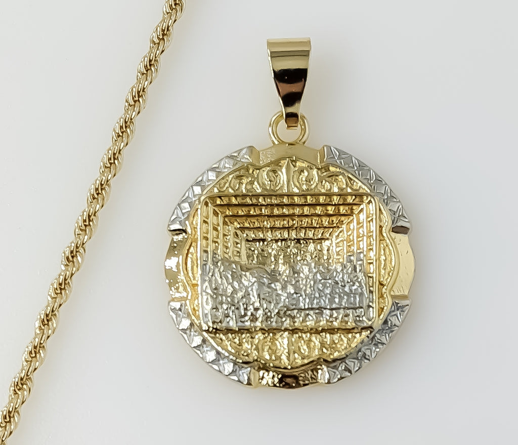 Plated Multicolor The Last Supper 2mm Rope/Braided Chain Necklace