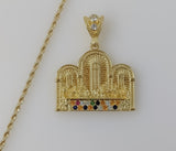 Plated The Last Supper 2mm Rope/Braided Chain Necklace