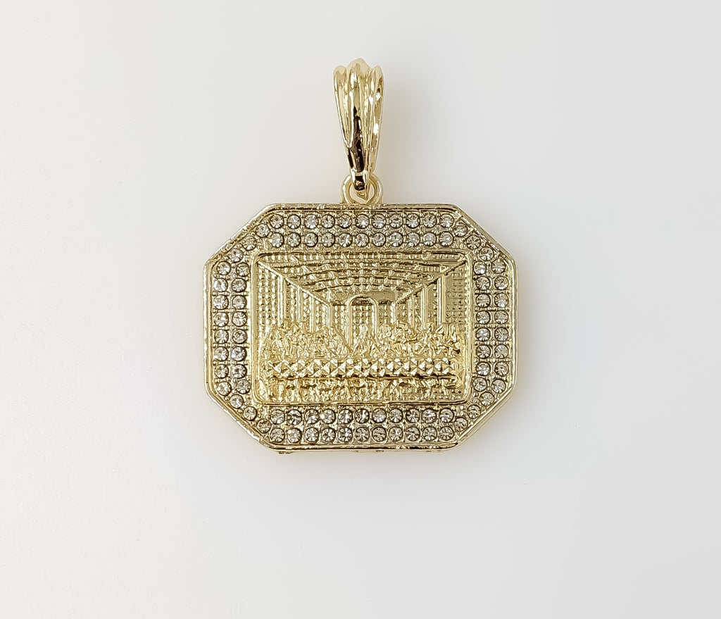 Plated Blinged The Last Supper Pendant