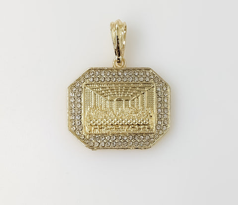 Plated Blinged The Last Supper Pendant