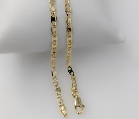 Plated 3mm Flat Mariner Anchor Chain