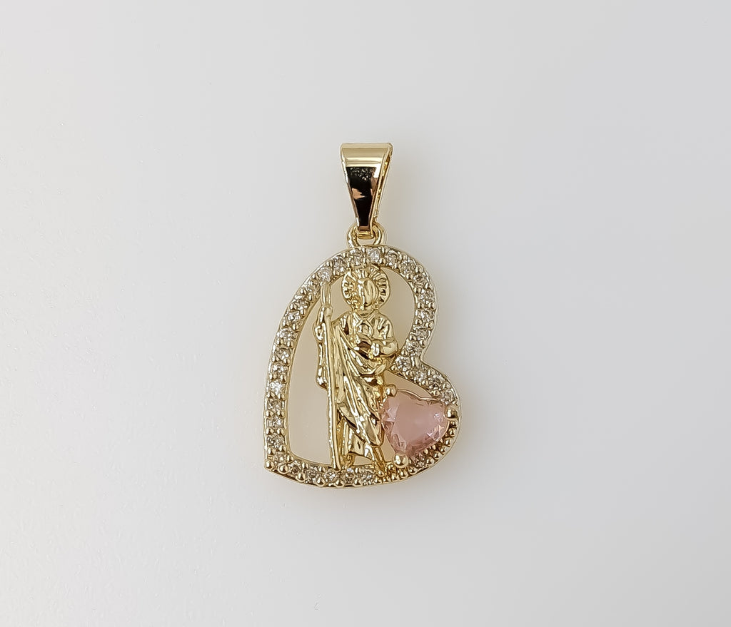 Plated Dainty Saint Jude Thaddaeus Pendant