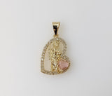 Plated Dainty Saint Jude Thaddaeus Pendant