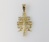 Plated Holy Cross of Caravaca Pendant