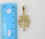 Plated Holy Cross of Caravaca Pendant