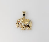 Plated Elephant Pendant