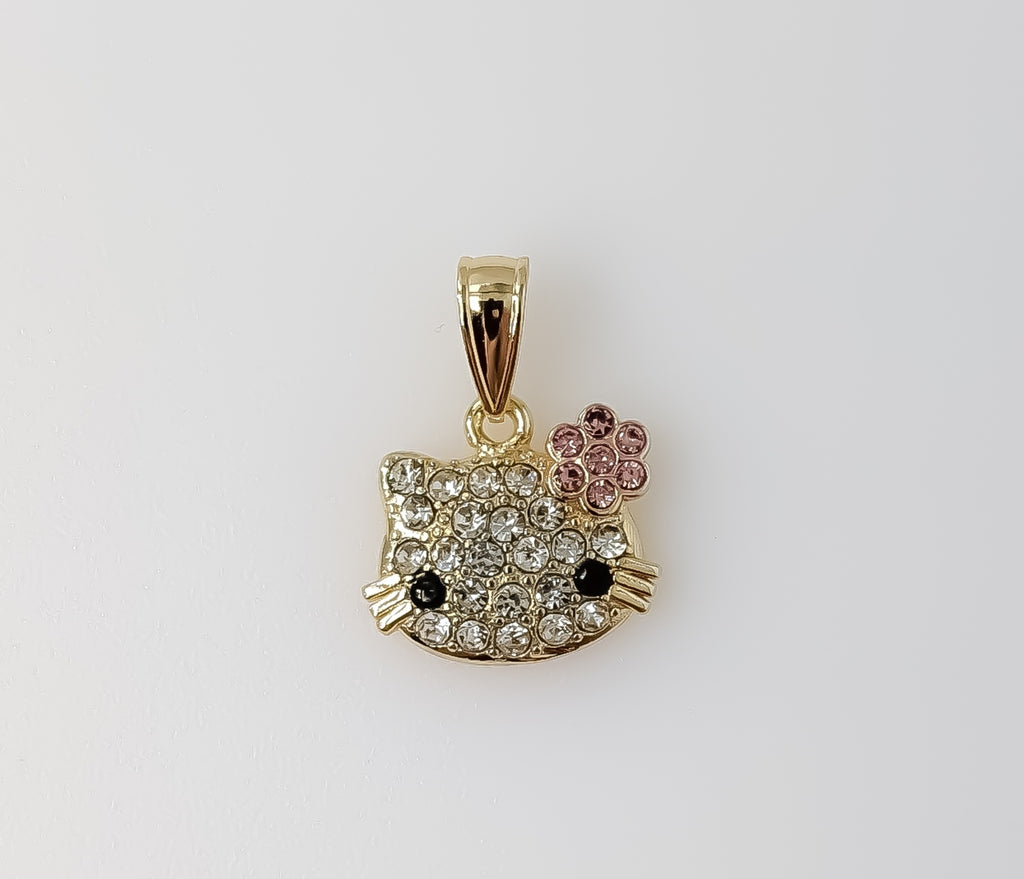 Plated Dainty Hello Kitty Pendant