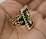 Plated Multicolor Virgin Mary Adjustable Men Ring
