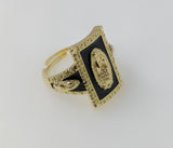 Plated Multicolor Virgin Mary Adjustable Men Ring