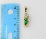 Plated Dainty Multicolor Saint Jude Thaddaeus Pendant