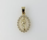 Plated Dainty Saint Jude Thaddaeus Pendant