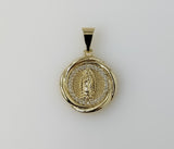 Plated Dainty Virgin Mary Pendant