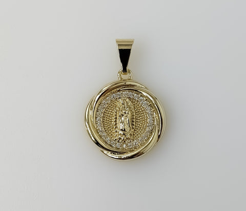 Plated Dainty Virgin Mary Pendant