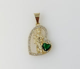 Plated Dainty Saint Jude Thaddaeus Pendant