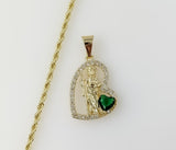 Plated Dainty Saint Jude 2mm Rope/Braided Chain Necklace