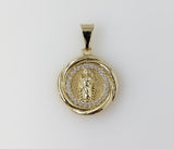 Plated Dainty Saint Jude Thaddaeus Pendant