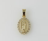 Plated Dainty Virgin Mary Pendant