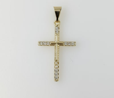 Plated Small Cross Pendant