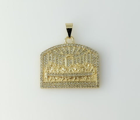 Plated Blinged The Last Supper Pendant