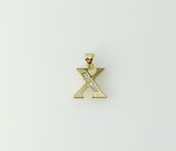 Plated Dainty Letter Initial "X" Pendant