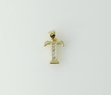 Plated Dainty Letter Initial "T" Pendant