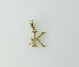 Plated Dainty Letter Initial "K" Pendant