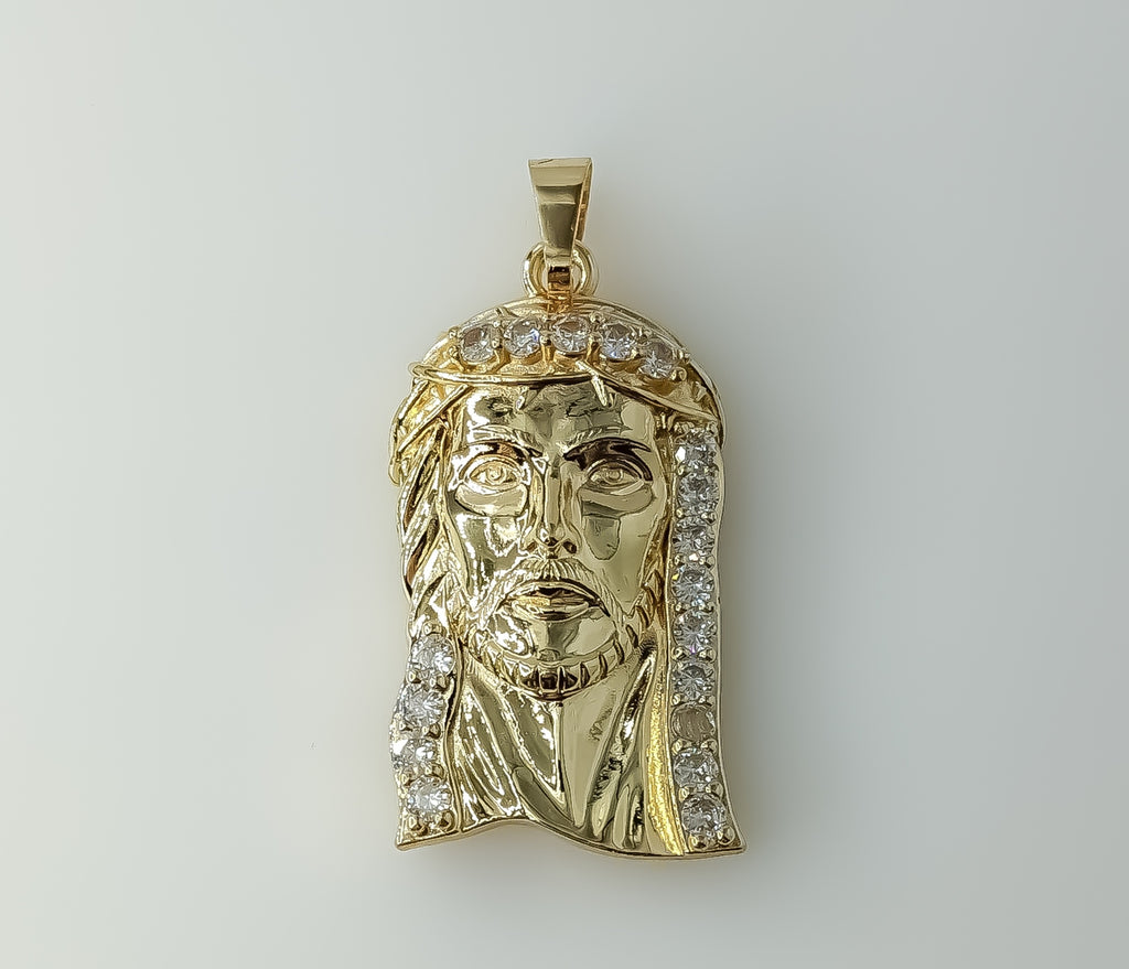 Plated Large Jesus Pendant