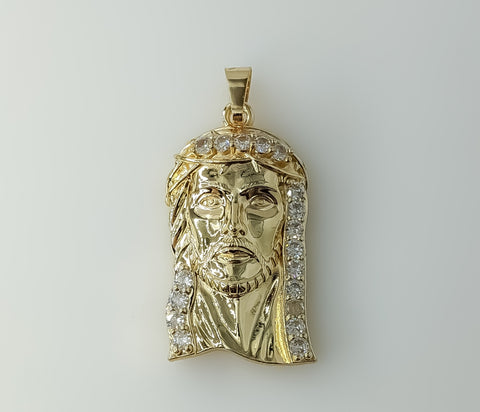 Plated Large Jesus Pendant