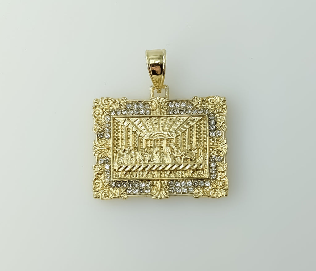 Plated The Last Supper Portrait Pendant