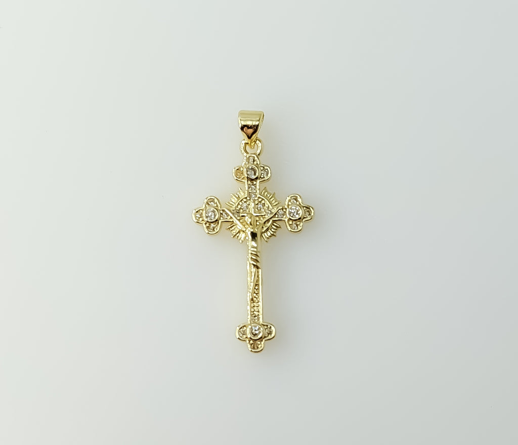 Plated Small Cross Pendant