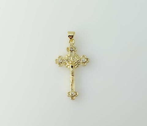 Plated Small Cross Pendant