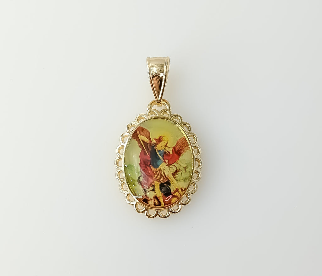 Plated Archangel Saint Michael Pendant