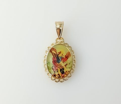 Plated Archangel Saint Michael Pendant