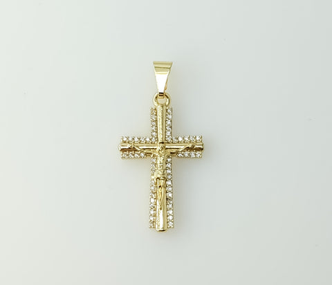 Plated Small Cross Pendant