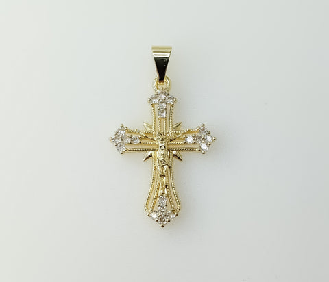 Plated Small Cross Jesus Crucifix Pendant