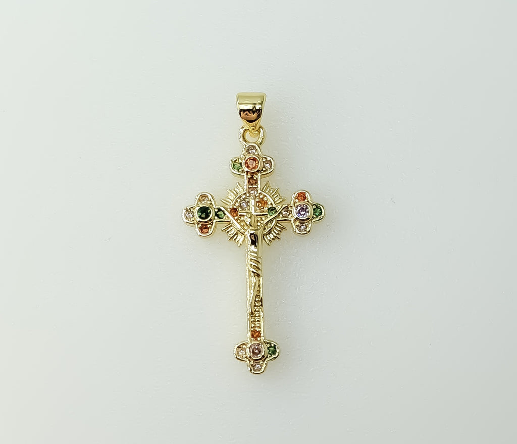 Plated Small Cross Jesus Crucifix Pendant