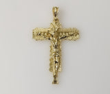 Large Crucifix Jesus Cross Plated Pendant Catholic Gift for Man