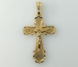 Cross Crucifix Jesus Plated Men Pendant Religious Faith Charm