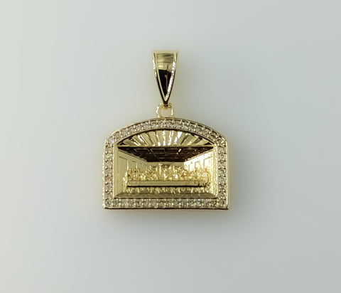 Plated Dainty The Last Supper Pendant Minimalist Religious Charm