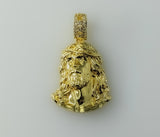 Plated Jesus Head Thorn Crown Men Pendant Christ Face