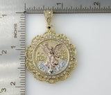 Plated Tri-Color Mexican Centenario Coin 50 Pesos Pendant