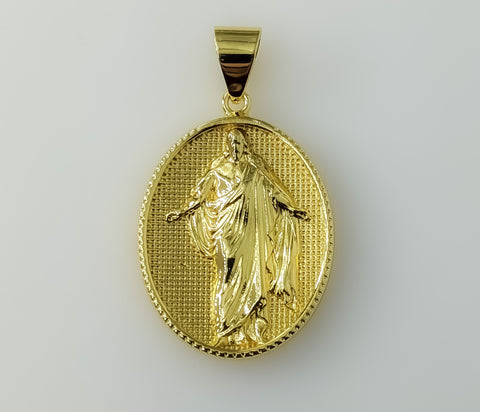Plated Jesus Christ Medal Pendant