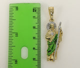 Plated Multicolor Saint Jude Thaddaeus Pendant