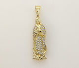 Plated Medium Virgin Mary Pendant