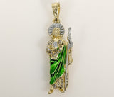 Plated Multicolor Saint Jude Thaddaeus Pendant