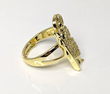 Plated Saint Jude Adjustable Ring