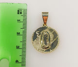 Plated Virgin Mary 3mm Rope/Braided Chain Necklace