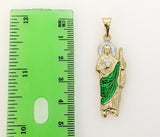 Plated Multicolor Saint Jude Thaddaeus Pendant